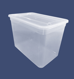 带盖塑料储物容器盒透明家庭办公室使用 - Product Image 2