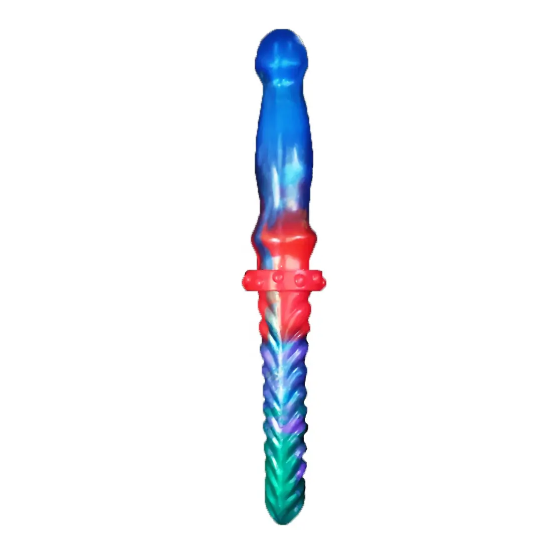 Werkspreis langer Po-Plug Einhorn-Fantasy-Dildo weicher Silizium-Anal-Plug Sexprodukte