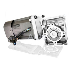 Nuevo diseño de doble entrada eje de salida cuadrado Nema brida paso a paso Servo DC BLDC Motor gusano precio personalizado caja de cambios - Product Image 4