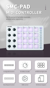 <strong>MIDI</strong> <strong>Controller</strong> Impact Pad RGB Backlight Impact Pad <strong>MIDI</strong> <strong>Keyboard</strong> Bestseller - Product Image 6