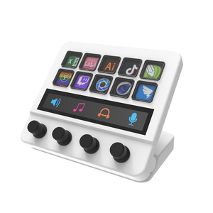 N4 Stream Deck com HUB-Teclas personalizáveis, <span class=keywords><strong>Touch</strong></span> Panel, 4 botões rotativos-Ideal para produção ao vivo, OEM Direct Supply