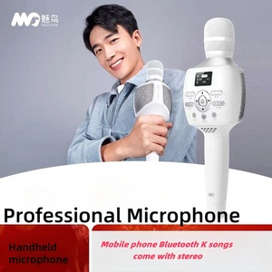 便携式无线卡拉ok麦克风智能显示器家用KTV播放器，带跳舞发光二极管灯和录音功能 - Product Image 2
