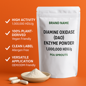 Natürliches DAO-Enzympulver 1.000.000 HDU/g Pflanzenbasiertes Diaminoxidase aus Erbsensprossen Histamin-Abbauende Enzym - Product Image 2