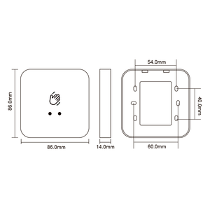 12VLEDライトインジケータタッチレス赤外線タッチセンサーなしリクエスト出口センサープッシュボタン - Product Image 5