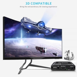 Conmutador HDMI 3x1 4K 2.0b 18Gbps HDR Switch Audio Video 3 Entrada a 1 Salida con control remoto para PS4 XBOX STB PC