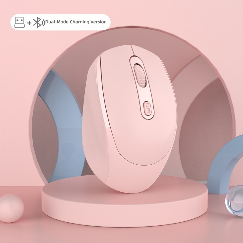 Versione ricaricabile dual mode 2.4G+Bluetooth - rosa