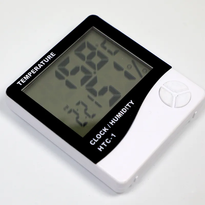 HTC-1Recording الحد الأدنى والحد الأقصى درجة الحرارة و الرطوبة قراءات الرقمية مقياس ثقل السائل النوعي