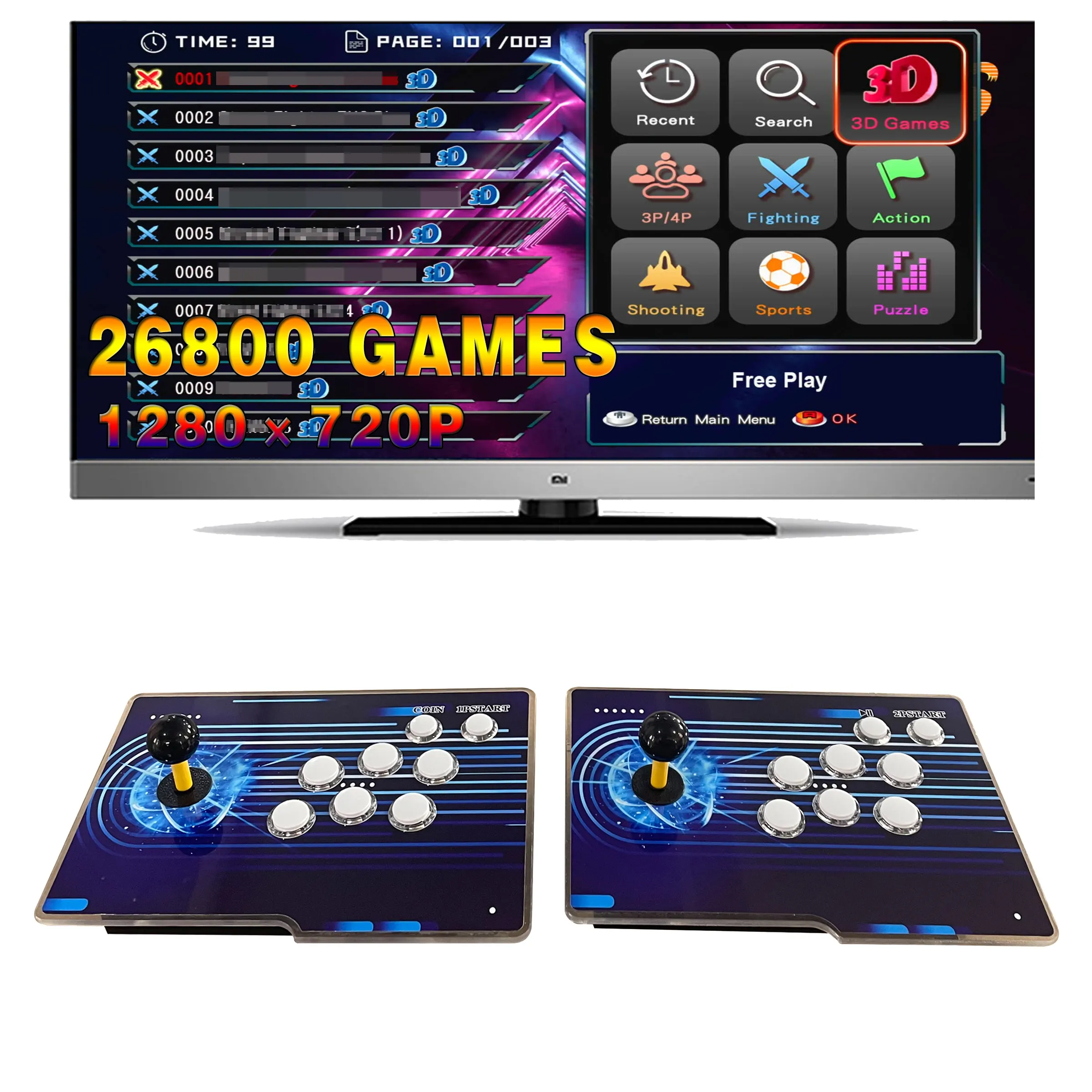 Caja DE JUEGOS DE Arcade, Joystick, conexión de Arcade, máquina de juegos de TV, juguetes para niños, productos electrónicos, máquina de juegos