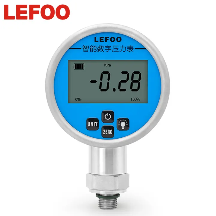 LEFOO סוללה מופעל נייד LCD תצוגה דיגיטלית אוויר ואקום לחץ מד מד עם אור