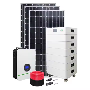 带蓄电池和逆变器的家庭太阳能系统混合离网太阳能电池板电源系统 - Product Image 1