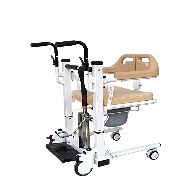 Silla hidráulica de transferencia de elevación de pacientes para personas con movilidad reducida, silla de transferencia de pacientes de cama a silla