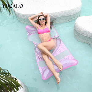 Yucalo verano ecológico PVC inflable balsa flotante para Amazon piscina de agua Clip red cama flotante tumbona inflable flotadores Ra - Product Image 3