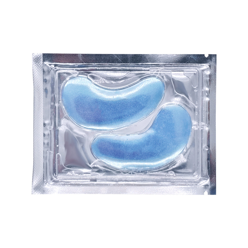 Masque pour les yeux bleu clair, sac vierge.