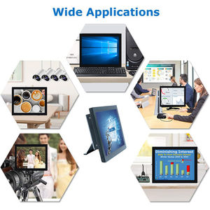 3mm Tempered Glass 15.6 17 19 21.5 Inch <strong>RS232</strong> RS485 Industrial Touch Screen Panel Pc <strong>Embedded</strong> Capacitive Touch Monitor - Product Image 6