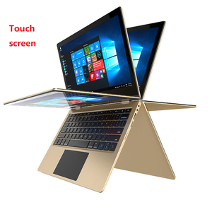 2 in 1タッチスクリーンラップトップ11.6インチ360度コンバーチブル金属ゴールドネットブックノートブックコンピュータ - Product Image 1