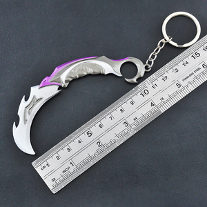 Bán Buôn Anime Mini Mát Trò Chơi Valorant Thủ Súng <span class=keywords><strong>Karambit</strong></span> Dao Đồ Chơi Mặt Dây Chuyền Keychain Valorant Cho Nam Giới Phụ Nữ Quốc Phòng Trang Trí - Product Image 3
