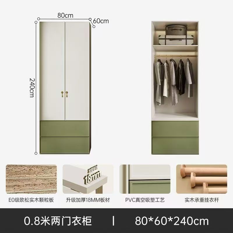 Armoire à deux portes de 0,8 mètre