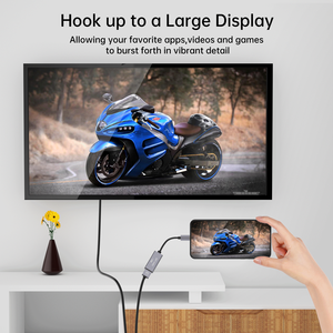 Adaptador 4K 60Hz tipo USB C a HDMI Convertidor de cable USB C a HDMI a 2 K - Product Image 4