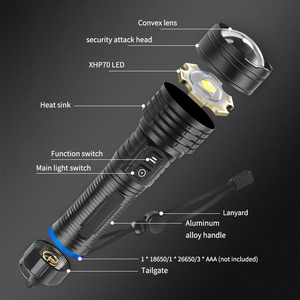 XHP70 1500 Lumen Doppelsc halter Taschenlampe Typ C Aufladen 30W Ultra Long Range Taschenlampe Speicher funktion Power Display Taschenlampe - Product Image 6