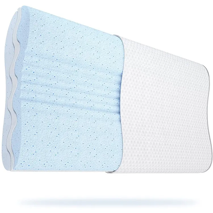 Almohada de espuma viscoelástica para el cuello, almohada Cervical para dormir, venta al por mayor, China, precio bajo