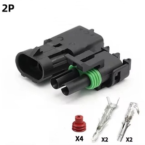 1 2 3 4 6Pin Way Delphi 2,5 GM Automotive Female Male Weather Pack Enchufe eléctrico Conectores de automóvil - Product Image 3