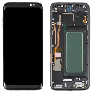 หน้าจอ OLED LCD สำหรับ Samsung Galaxy S8 SM-G950ดิจิไทเซอร์เต็มรูปแบบพร้อมกรอบ