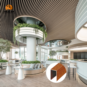 Nhà Máy Cung Cấp Nội Thất Treo Chống Cháy Hình Chữ U Nhôm Dải Vách Ngăn Trần Trong Nhà - Product Image 3