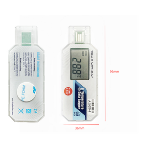 Registrador de datos de temperatura USB multiusos con pantalla LCD, Registrador de temperatura reutilizable con capacidad de registro de 43000
