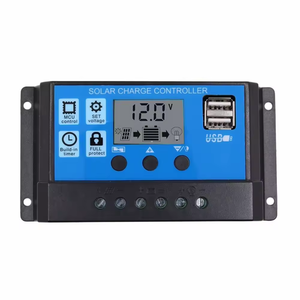 PWM Solar laderegler 12V 24V LCD-Display Dual USB 5V Ausgang Solar panel Batterie regler 10A 20A 30A 40A 50A 60A - Product Image 1