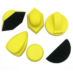 Bán buôn tay PU bọt chà nhám khối của nhãn hiệu chà nhám tấm móc và vòng lặp Pad cho gỗ <span class=keywords><strong>Craft</strong></span> DIY làm việc công cụ mài mòn - Product Image 3