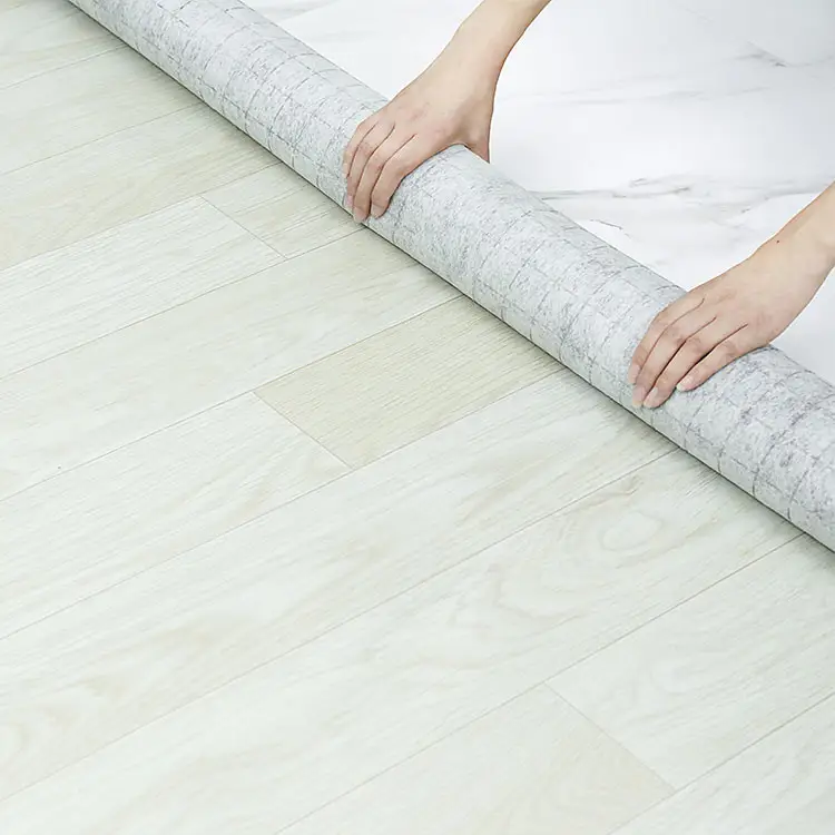 제조 업체 판매 광택 화이트 럭셔리 방수 pvc 비닐 바닥 시트 카펫 롤 접착제 리놀륨 바닥 욕실