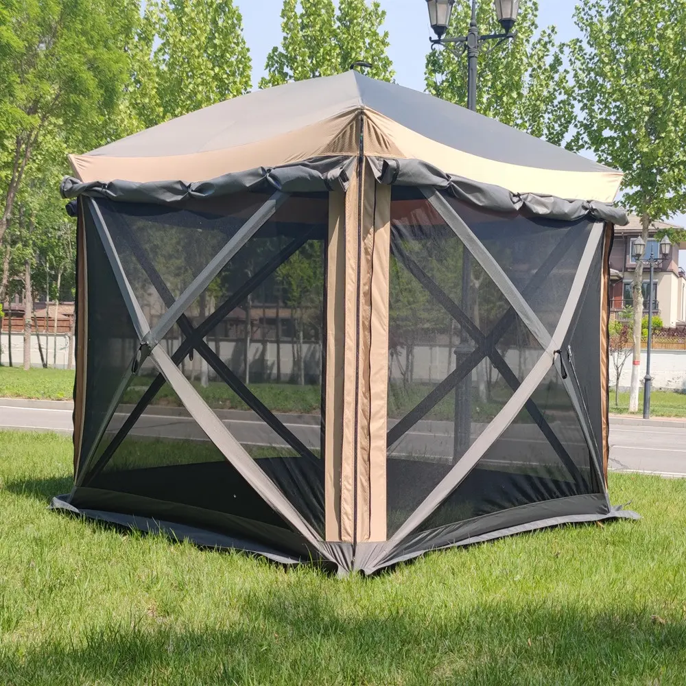 Toldo portátil de Cabana para exteriores, tienda de campaña para acampar, pescar, Picnic y playa, Anti-UV, 2-3 personas