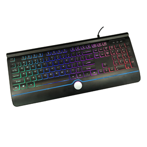 Tastiera cablata al cioccolato retroilluminata RGB con touchpad tastiera ergonomica Ultra silenziosa design ergonomico - Product Image 3