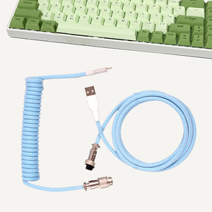 定制各种颜色的C形Usb usb-c圆盘形游戏键盘电缆和机械键盘电缆 - Product Image 5
