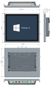 Quad-Core industriale Computer incorporato con Touch Screen Display LCD Multi-funzione pannello di controllo industriale SSD disco rigido - Product Image 6