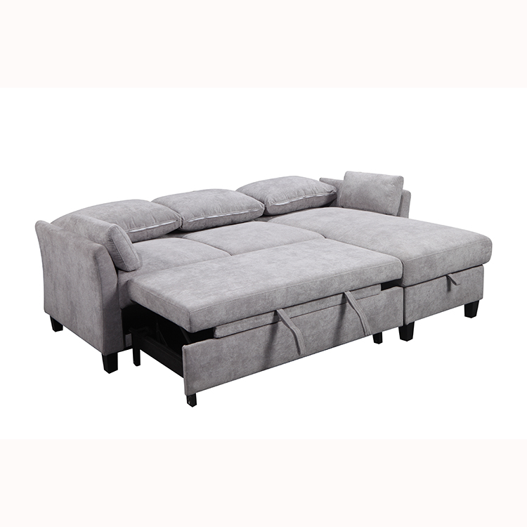Wholesale luxury home furniture sofa living room  New fashion corner sofa cum bed
