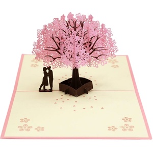 3D Pop UP kartları zarf çıkartmaları ile sevgililer günü hediye kartpostal düğün davetiyesi tebrik kartları - Product Image 1