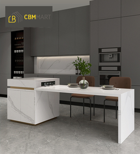 现代餐桌岛吧台现代厨柜厨房早餐桌 - Product Image 6