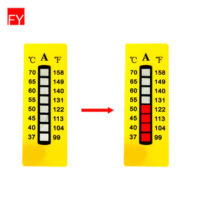 Bester Preis Fy Kühlschrank mit Thermometer Klebe etiketten Wärme Kinder Kühlkette Sensitive Farbwechsel Temperatur anzeige Aufkleber - Product Image 1