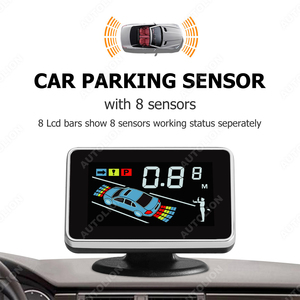 8 Radar Front and Rear Parking <strong>Sensor</strong> Kit <strong>Reverse</strong> <strong>LCD</strong> Display Monitor 12V Auto Parking Assist <strong>System</strong> - Product Image 3