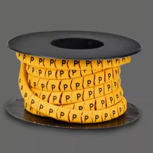 PVC kablo işaretleyici EC-0 EC-1 1.5 kare oyulmuş numarası hortum kablo kimlik kablolama tüp renk dijital - Product Image 1