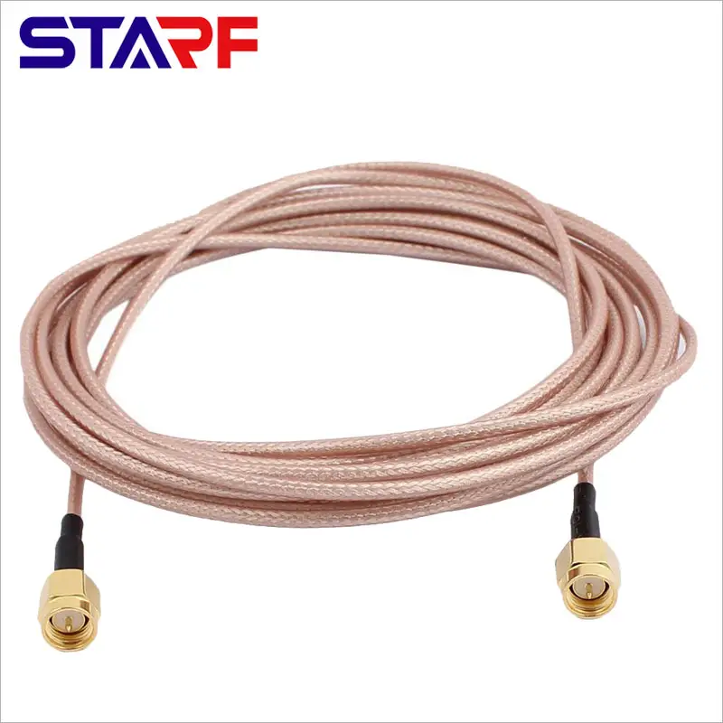 Cable de transferencia RF, 10, 15, 20, 30 cm de longitud, SMA macho a SMA macho, RG316, Cable Coaxial