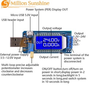 DC-DC USBバックブースト電源モジュール電圧安定化モジュール5Vから3.3V 9V 12V24Vデスクトップ電源モジュール - Product Image 4