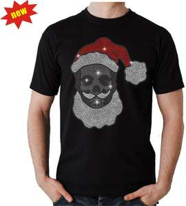 Santa tôi có thể giải thích Rhinestone sắt trên Rhinestone chuyển cho áo thun - Product Image 1