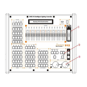 <strong>Lighting</strong> Console <strong>DMX</strong> Console 512 <strong>Dmx</strong> <strong>Controller</strong> - Product Image 3