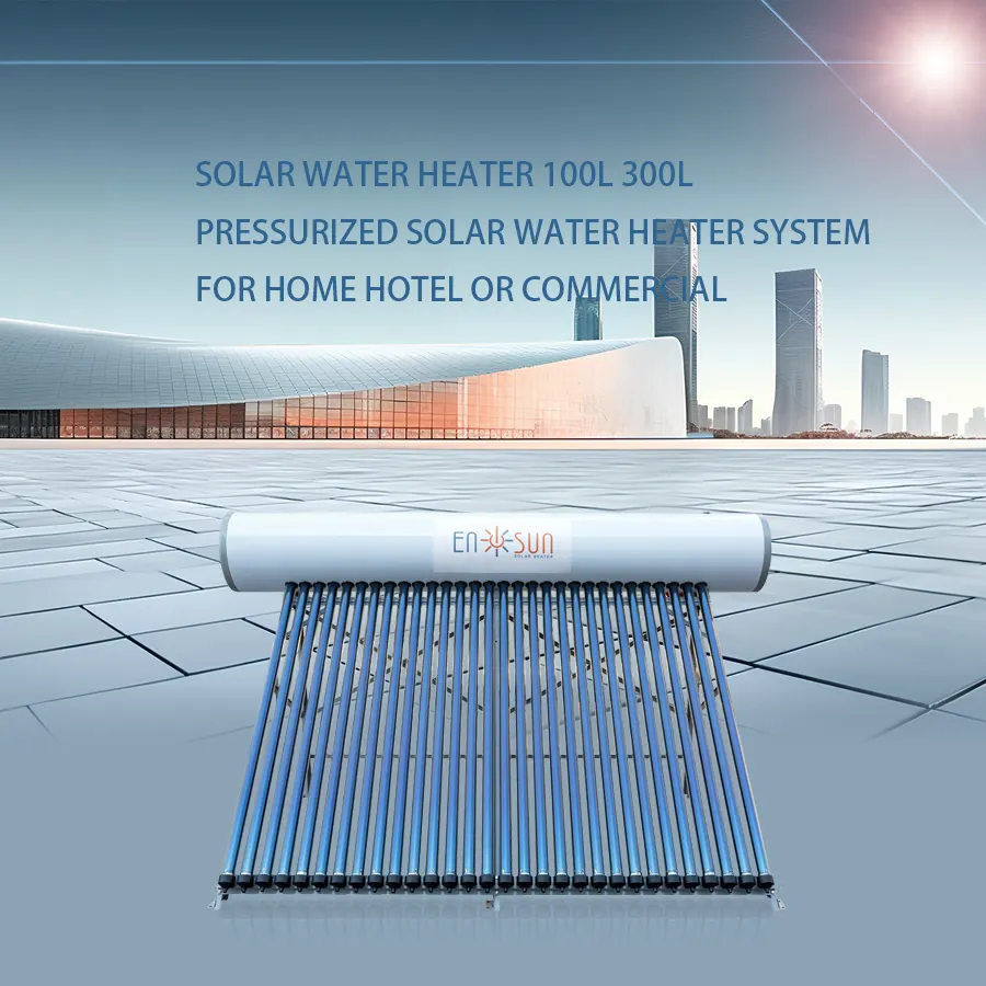 100L 200L 300L riscaldatore di acqua calda solare compatto pressione pressione compatta 300 litri riscaldatore di acqua solare