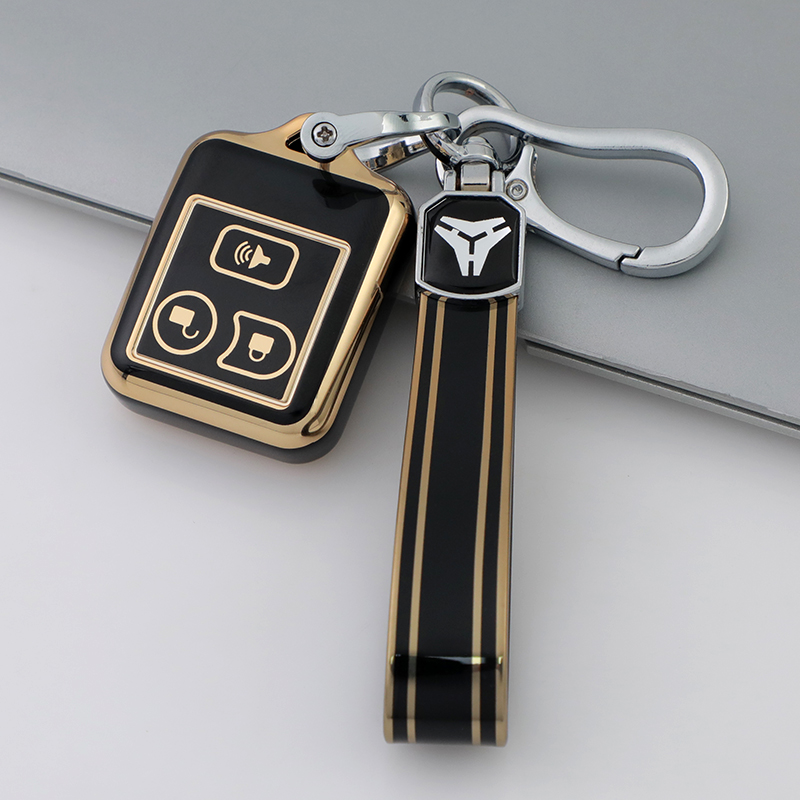 3 Button Black + Keychain
