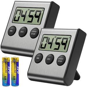 Silber Magnetic Count Down Elektronischer Countdown Digitaler Timer mit Sound clip für Labor 3 Tasten Einfach zu lesen - Product Image 6