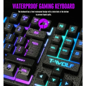 Nuovo T20 Wired Gaming Keyboard Mouse Combo LED Rainbow tastiera da gioco retroilluminata Mouse da gioco RGB per Windows Mac PC Gamers - Product Image 3