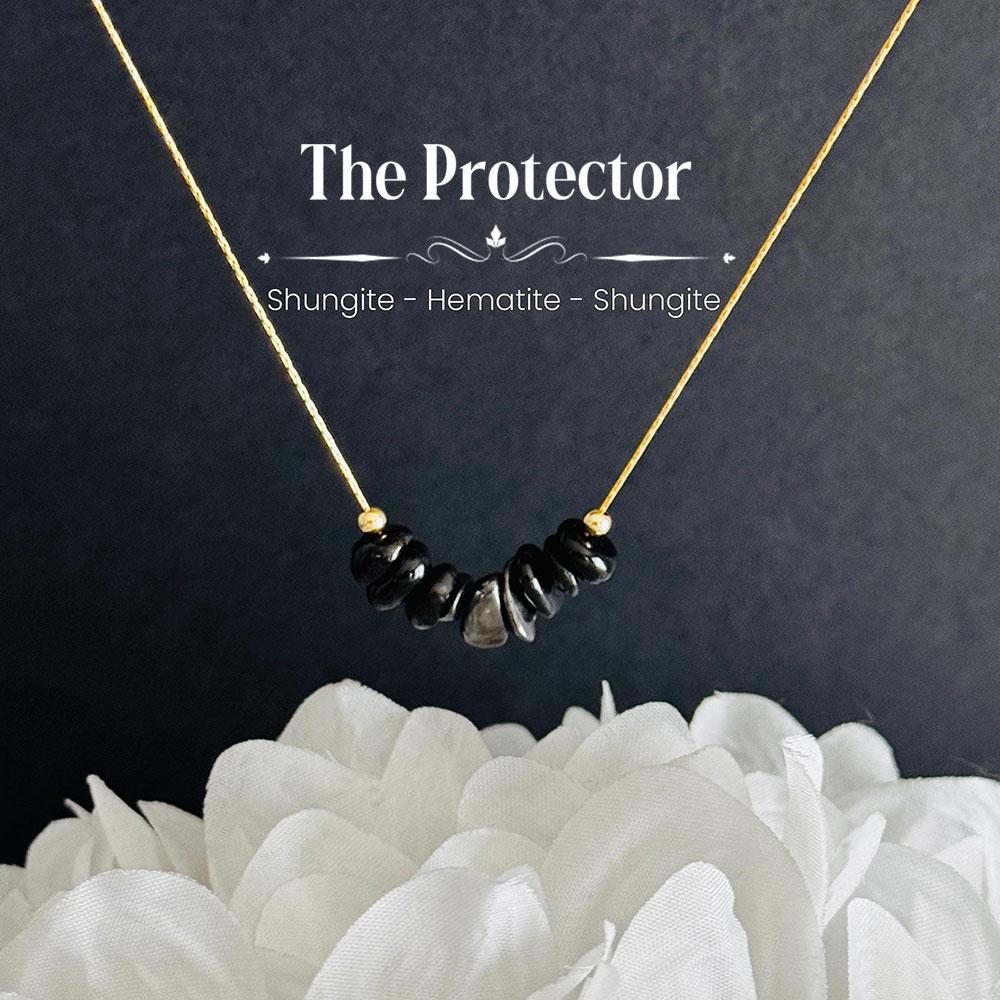 Gold hematite necklace